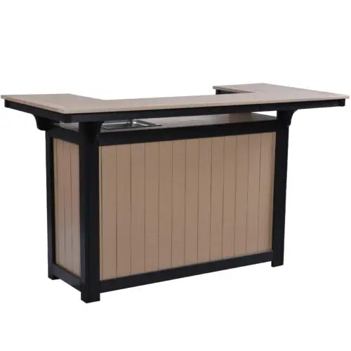 outdoor island with ice bowl