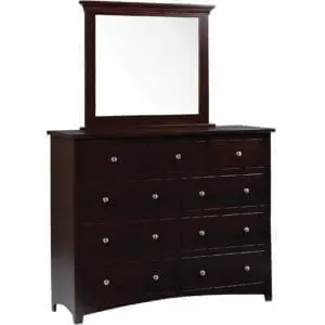 dresser with mirror