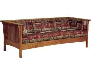 wood slat sofa