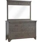 dresser with mirror