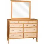 dresser with mirror