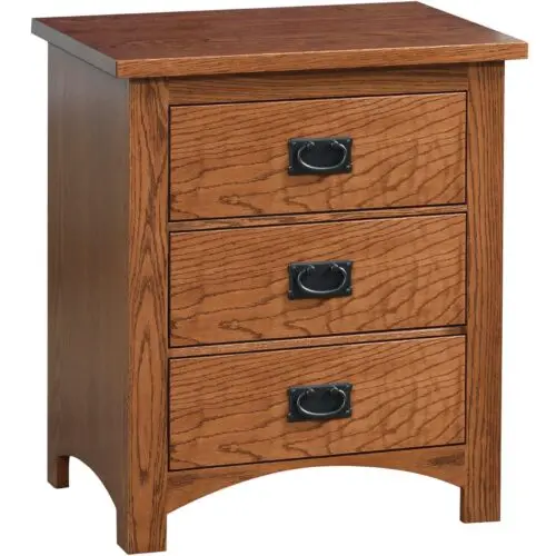Siesta Mission 3 Drawer Nightstand