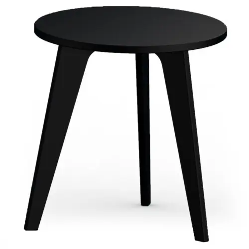 modern round outdoor end table