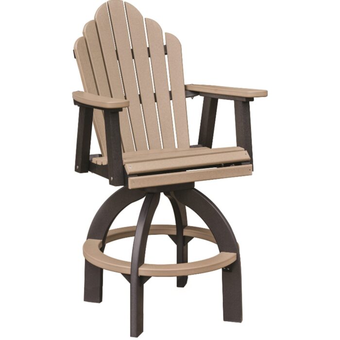 Outdoor swivel dining chair
