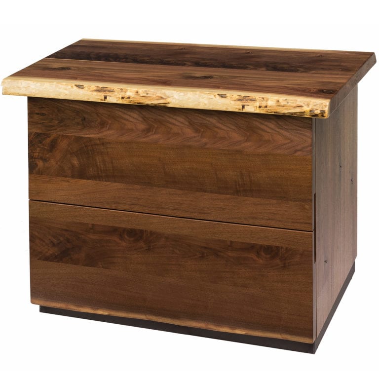 live edge file cabinet