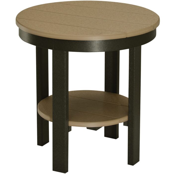 round outdoor end table