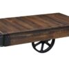 urban railroad cart coffee table