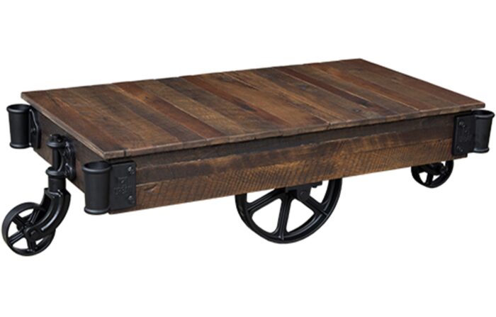 urban railroad cart coffee table