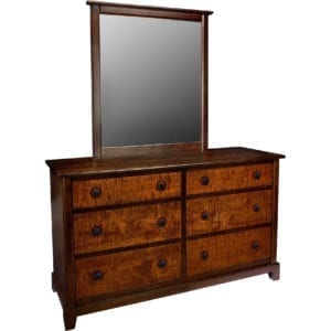 dresser with mirror