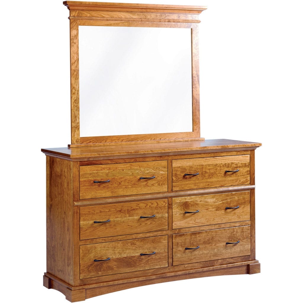 dresser with mirror