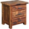 Farmhouse 3 Drawer Nightstand