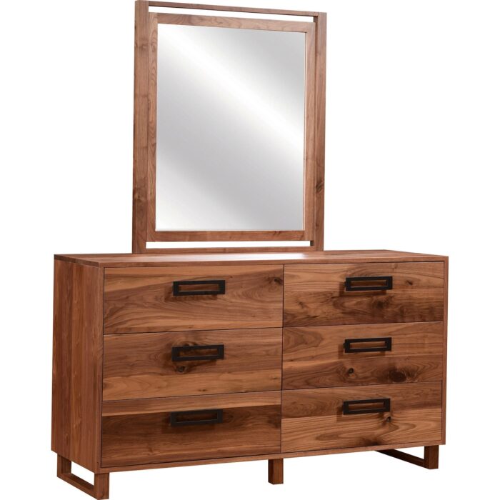 modern dresser and mirror