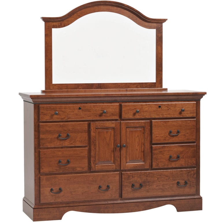 dresser with mirror