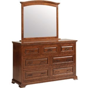 dresser and mirror