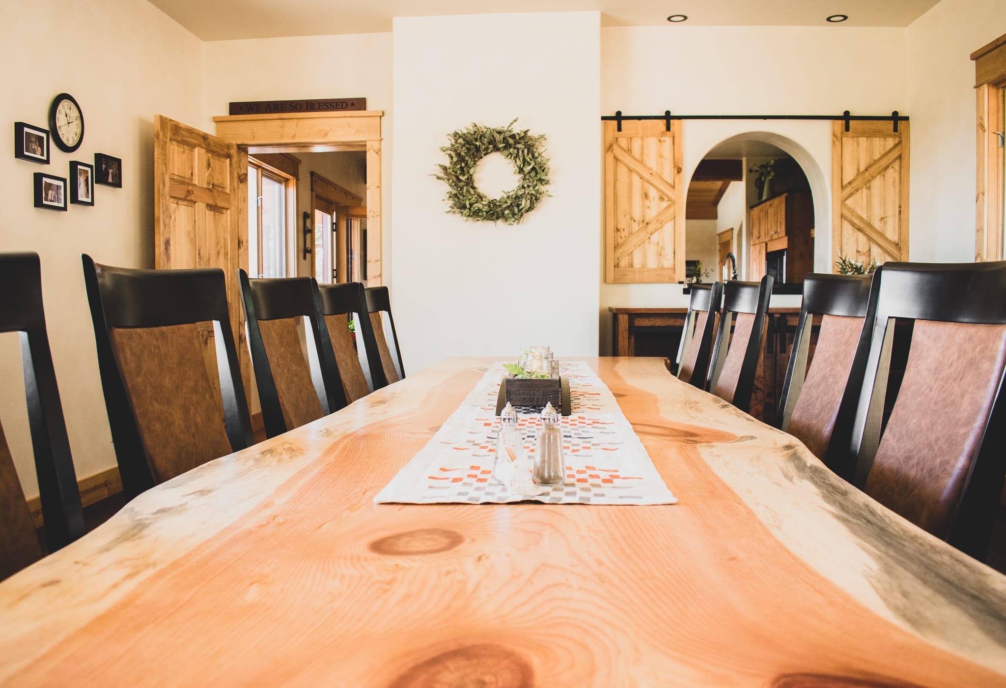 live edge slab dining table