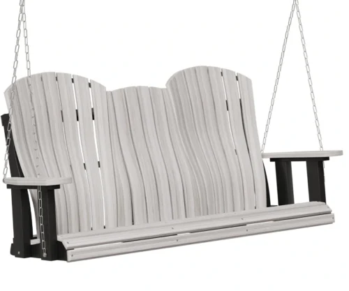 Five foot poly swing by Yoders with lumbar back
