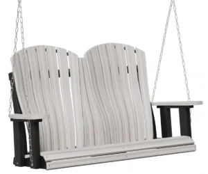 Four foot poly swing by Yoders with lumbar back
