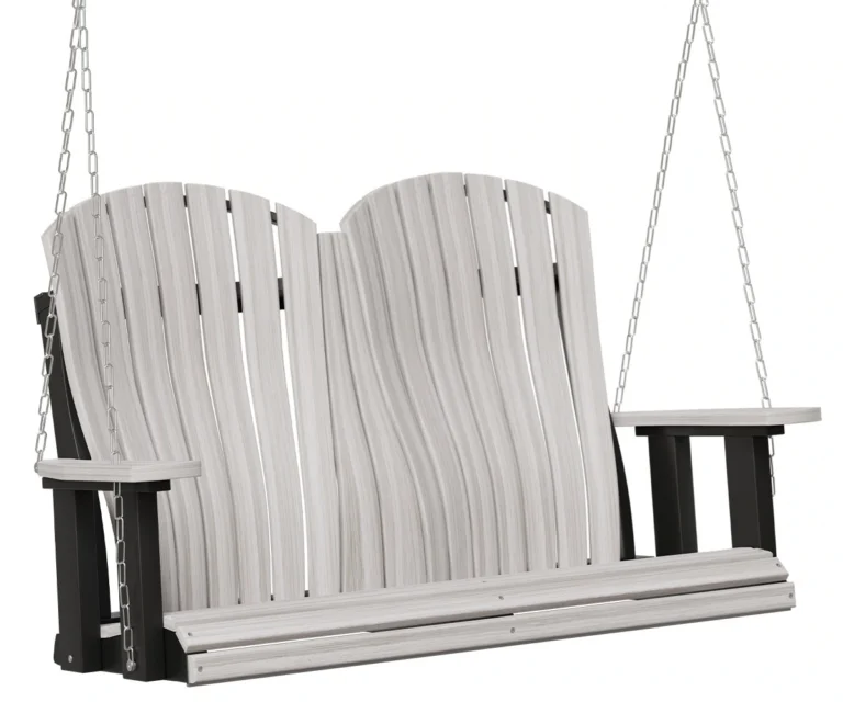 Four foot poly swing by Yoders with lumbar back