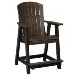 Lumbar back chair counter height by Yoders