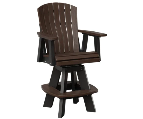 Lumbar back swivel chair bar height by Yoders