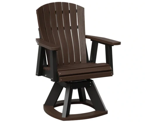 Lumbar back swivel chair dining height by Yoders