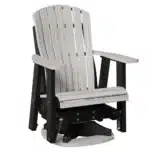 Two foot poly swivel glider by Yoder's Home Furnishings with lumbar back