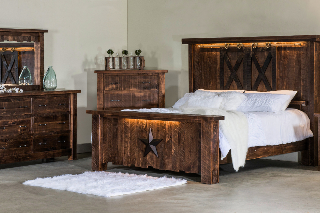 Rustic bedroom set